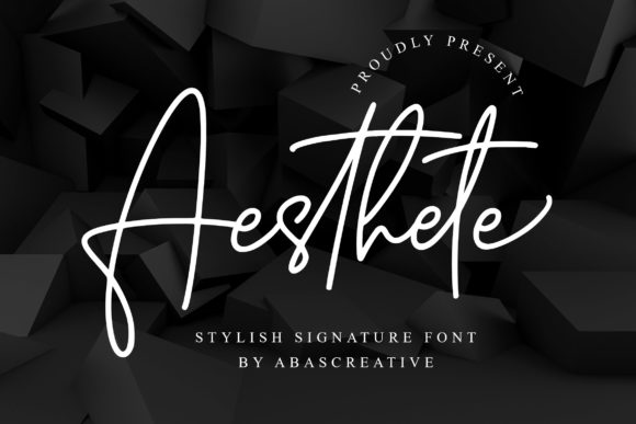 Aesthete: The Perfect Script Font for Handmade Creators