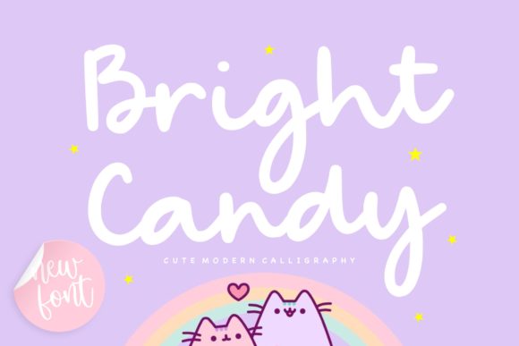 Bright Candy: A Script Font That Adds Flair to Campaigns