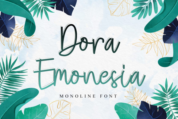 Dora Emonesia: A Script Font for Timeless Digital Design