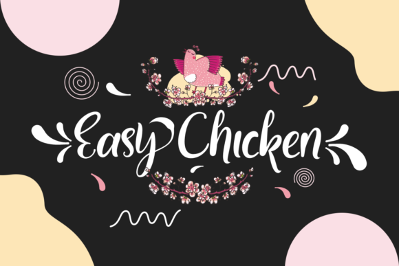Easy Chicken: A Handwritten Font That Elevates Web Design