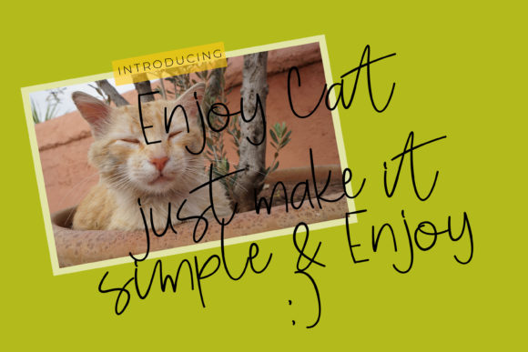 Enjoy Cat: The Handwritten Font That Elevates Your Brand