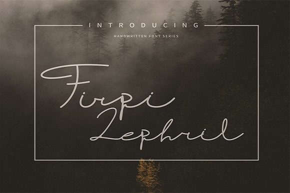Firpi Lephril: A Timeless Script Font for Crafters and Product Creators