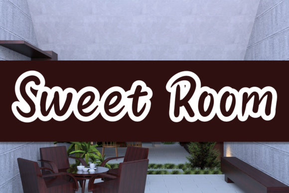 Font Choice That Speaks Volumes: Sweet Room in Action