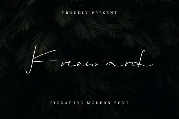 Krisward: A Versatile Handwritten Font for Creative Branding