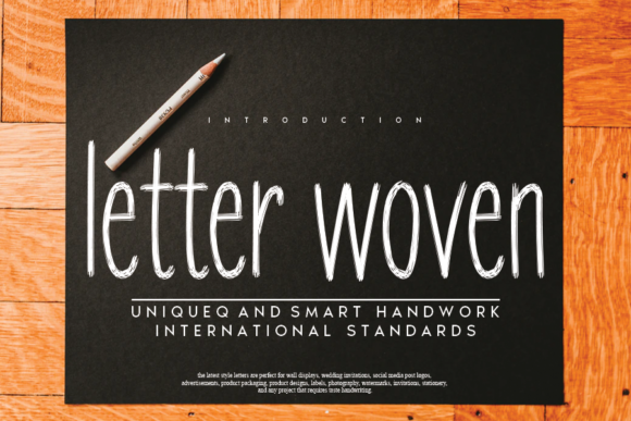 Letter Woven: A Beautiful Font for Digital Design