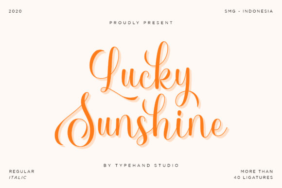 Lucky Sunshine: The Font That Elevates Your Brand