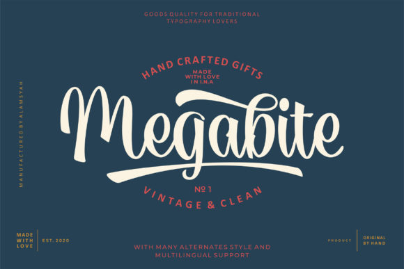 Megabite: A Handwritten Font with a Modern Soul