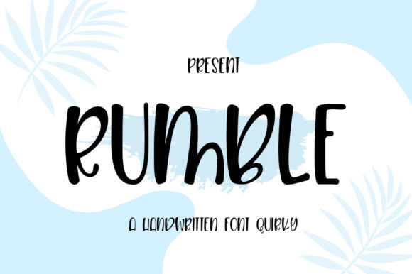 Rumble: A Handwritten Font That Breathes Life Into Your Crafts