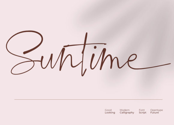 Suntime: A Script Font for Campaigns That Speak with Charm